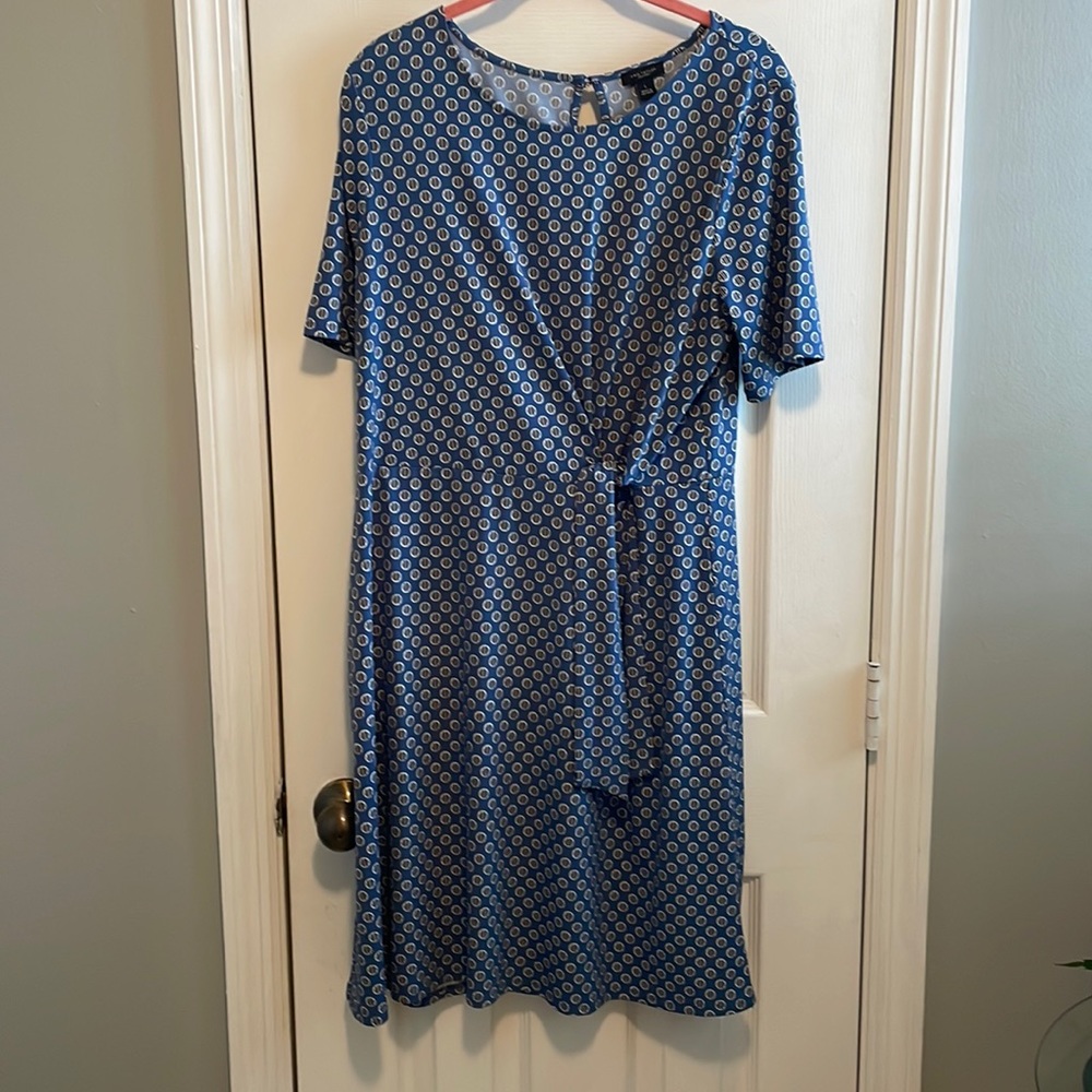 Ann Taylor Shirt Dress with Front Tie